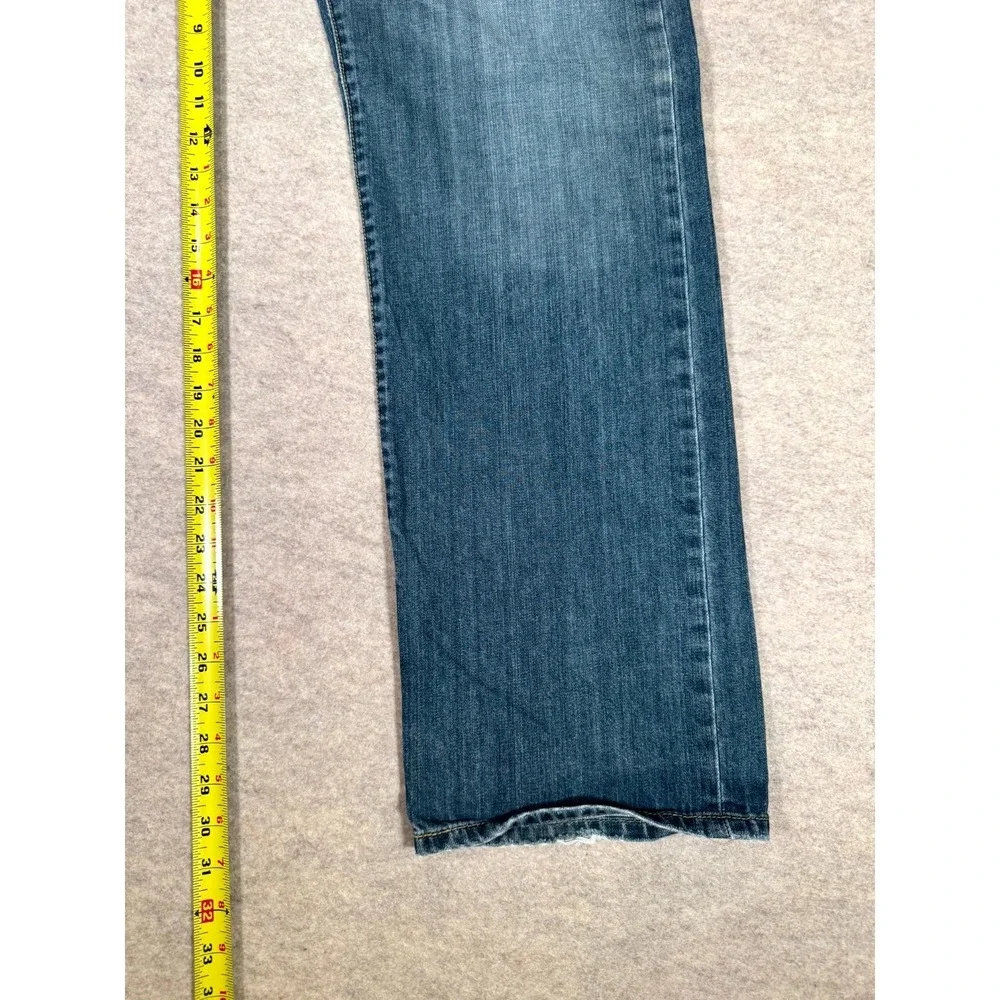 Vintage Levis 501 Original Straight Jeans Men 36x32 Blue Denim Cotton Button Fly